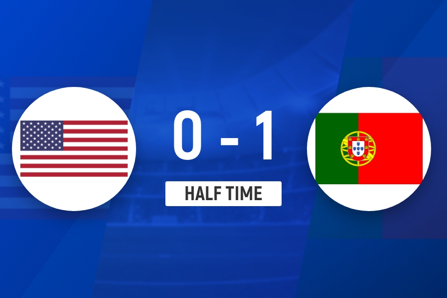 米乐M6-半场-葡萄牙1-0美国 B费抽射造险+助攻特林康推射破门